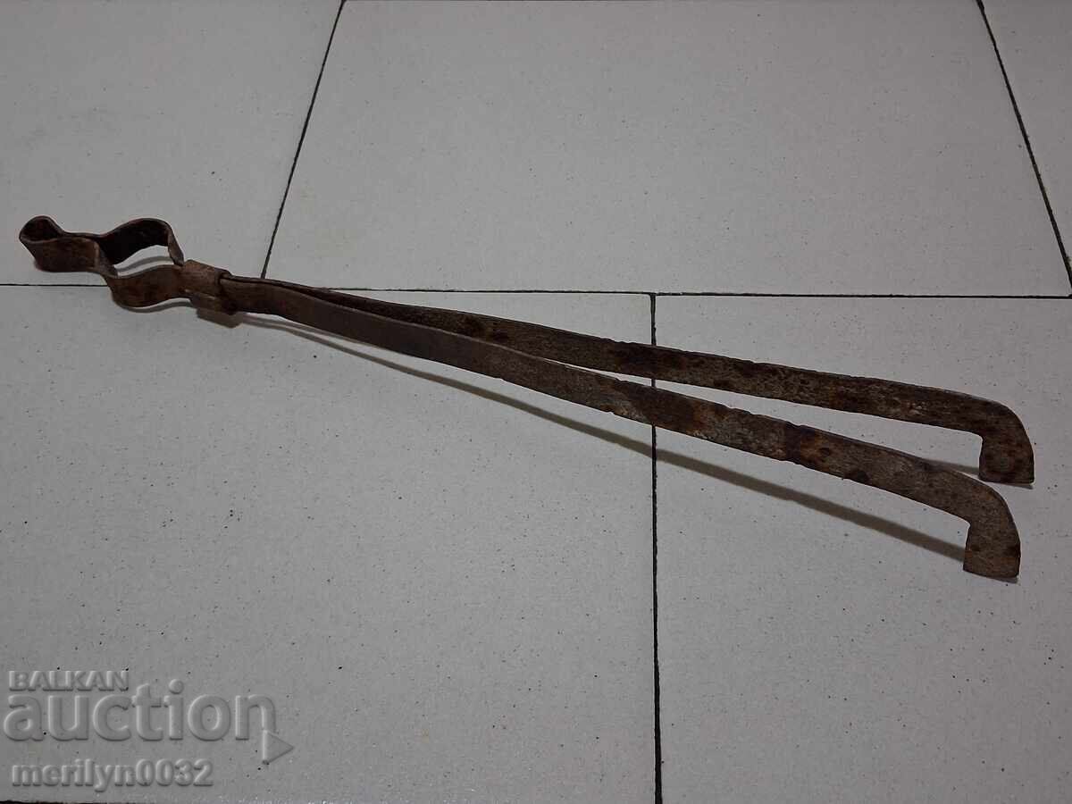 Old tongs, dilaf, wrought iron