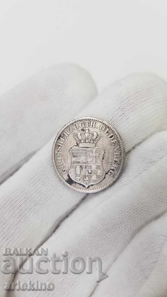 Rare Silver Coin 2 1/2 1838 1/12 Thaler Oldenburg with price 32.00 BGN | € 16.36