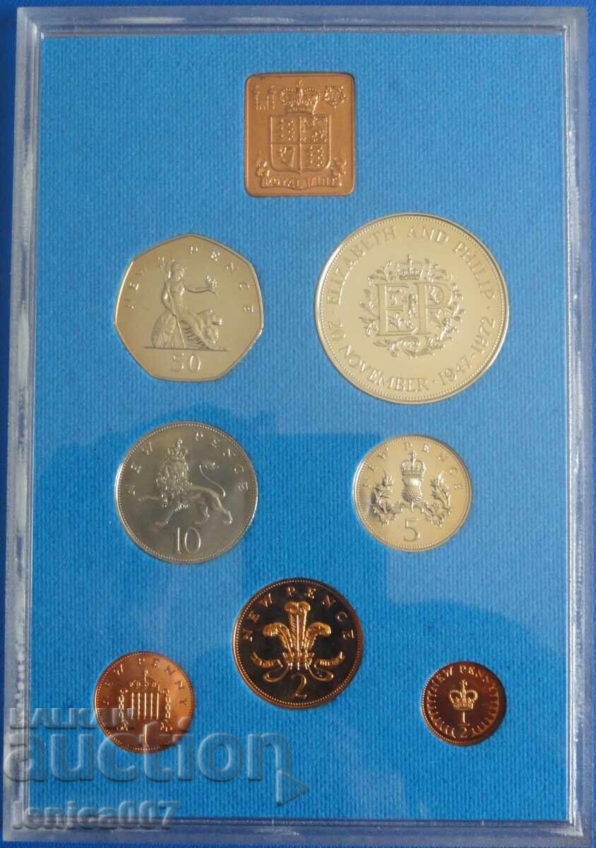 Ηνωμένο Βασίλειο 1972 - Σειρά νομισμάτων με τιμή 48.00 BGN | € 24.54 Ηνωμένο Βασίλειο 1972 - Σειρά νομισμάτων με τιμή 48.00 BGN | € 24.54
