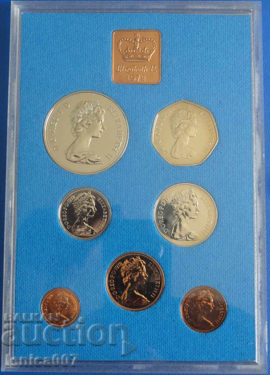 Ηνωμένο Βασίλειο 1972 - Σειρά νομισμάτων Ηνωμένο Βασίλειο 1972 - Σειρά νομισμάτων