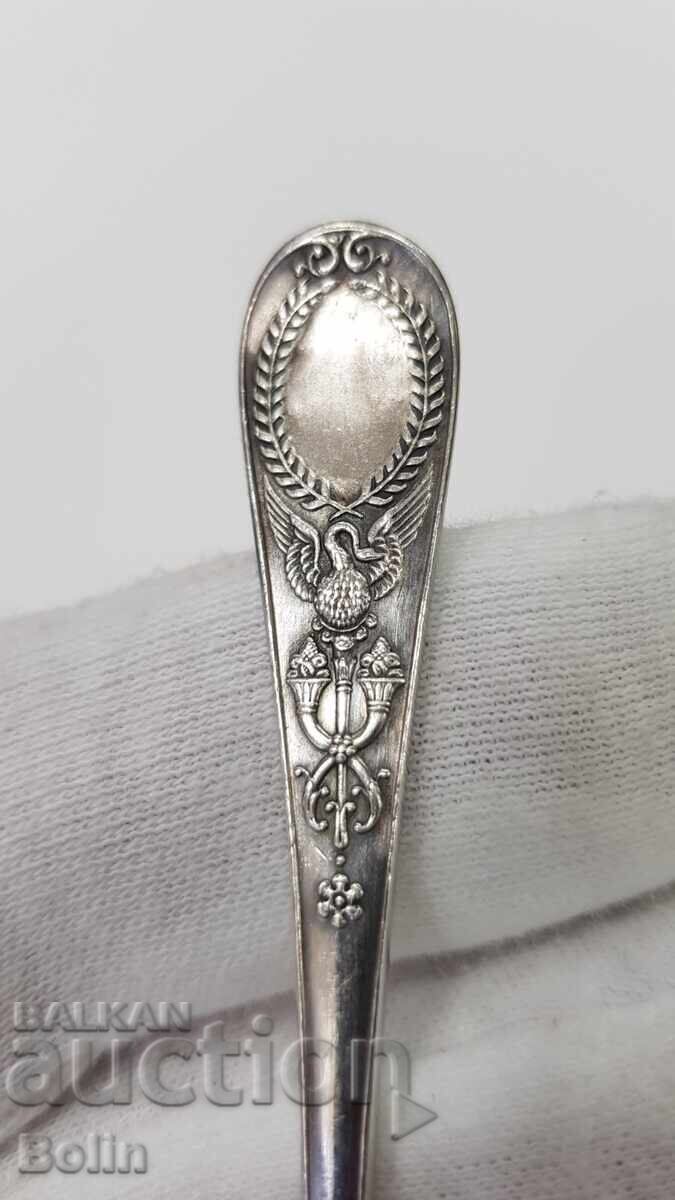 Extremely rare silver Russian spoon Karl Faberge with price 530.00 BGN | € 270.98 Extremely rare silver Russian spoon Karl Faberge with price 530.00 BGN | € 270.98