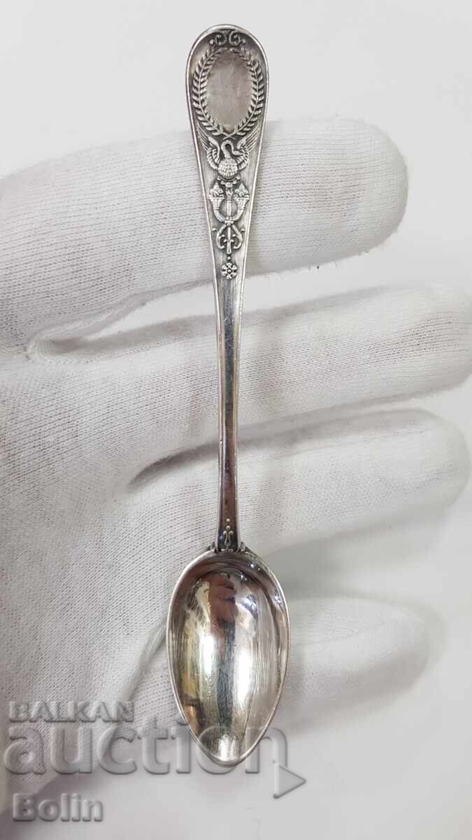 Extremely rare silver Russian spoon Karl Faberge Extremely rare silver Russian spoon Karl Faberge