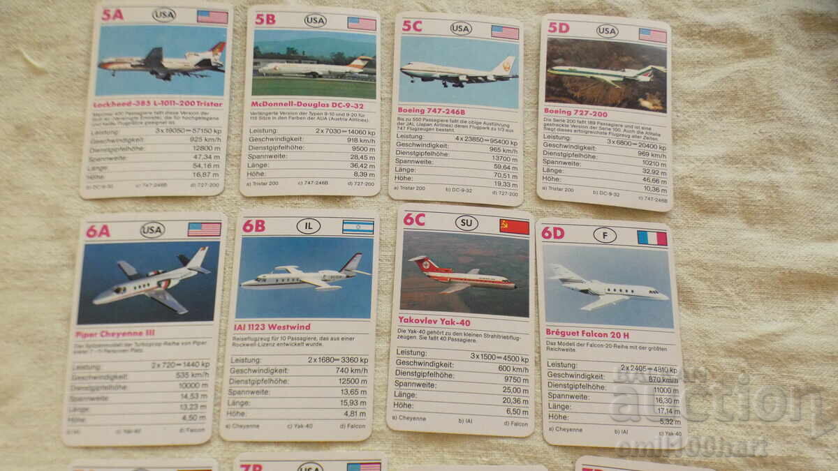 Set 32 cărți Avioane - 5