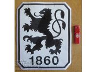 Textile patch Munich 1860, very large 30 x 24cm