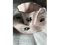 Set de porțelan roz