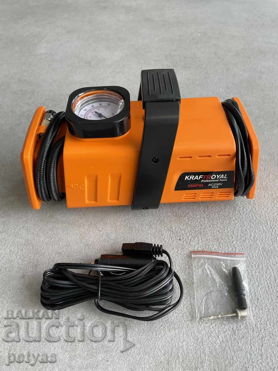 Car compressor - works with 12 or 220 volts with price 47.50 BGN | € 24.29