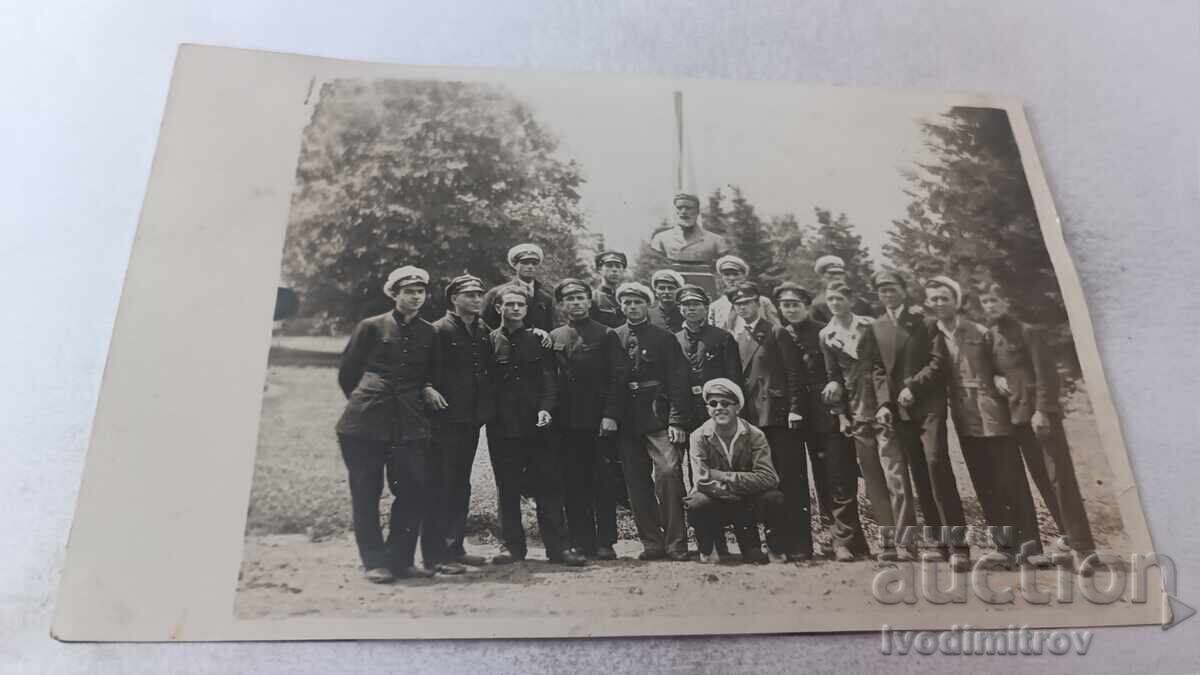 Photo of Young People in Front of the Monument of Hristo Botev