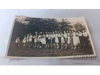 Photo Pancharevo Young men, young women and children 1931