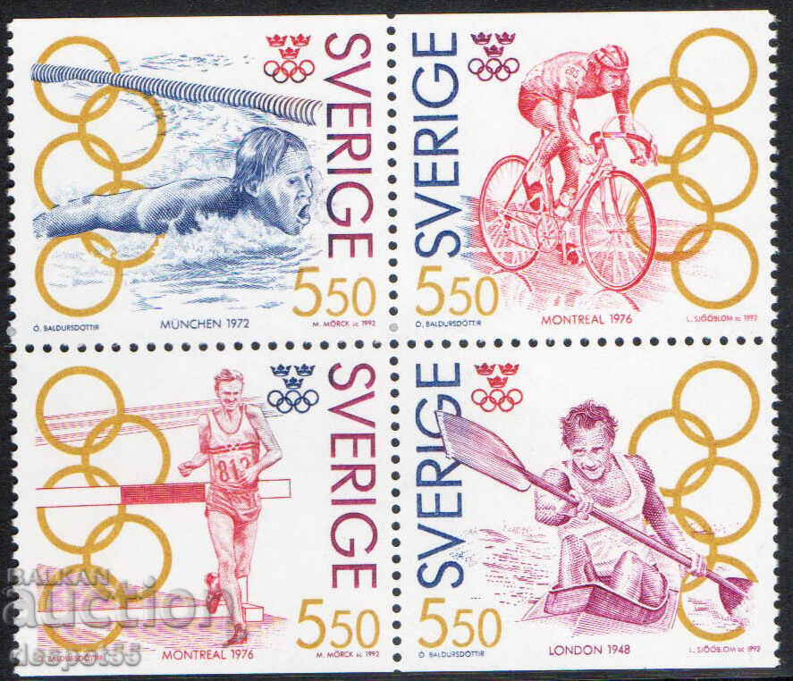 1992. Σουηδία. Ολυμπιακό χρυσό. Μπλοκ 1992. Σουηδία. Ολυμπιακό χρυσό. Μπλοκ