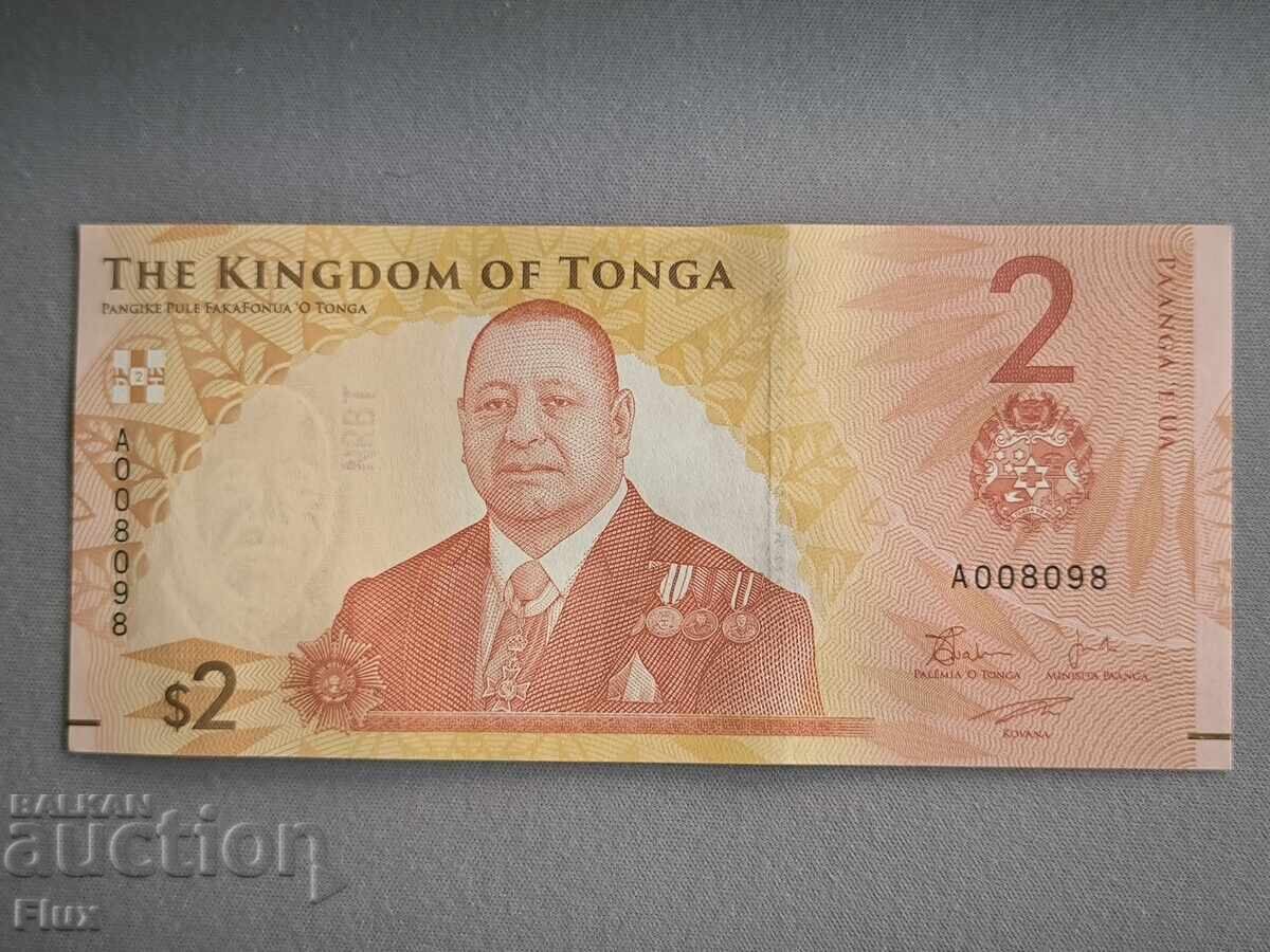 Banknote - Tonga - 2 paanga UNC | 2024 Banknote - Tonga - 2 paanga UNC | 2024
