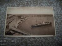 Παλιό καρτ-ποστάλ από τη Μάλτα, ατμόπλοιο γύρω στο 1920