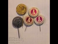 Лот значки нумизматично дружество и изложба