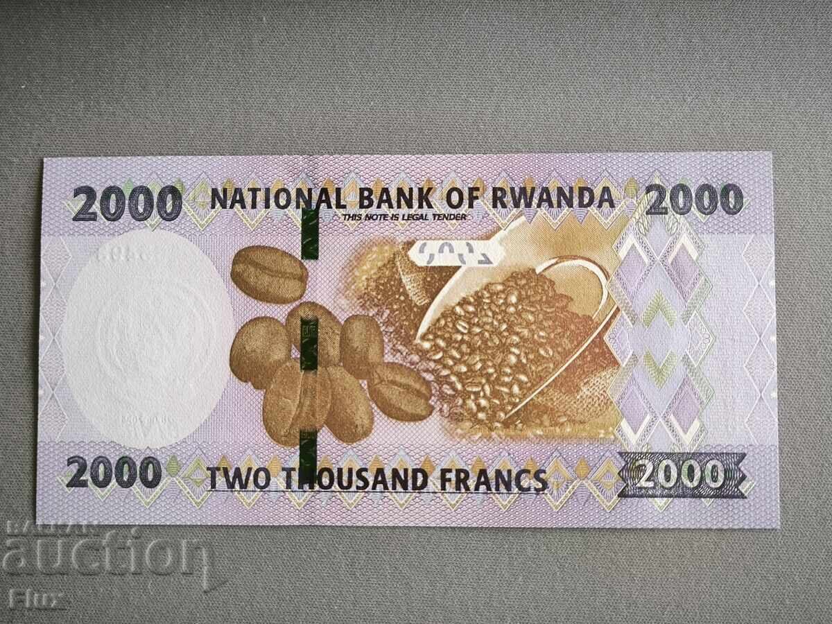 Τραπεζογραμμάτιο - Ρουάντα - 2000 φράγκα UNC | 2024 Τραπεζογραμμάτιο - Ρουάντα - 2000 φράγκα UNC | 2024