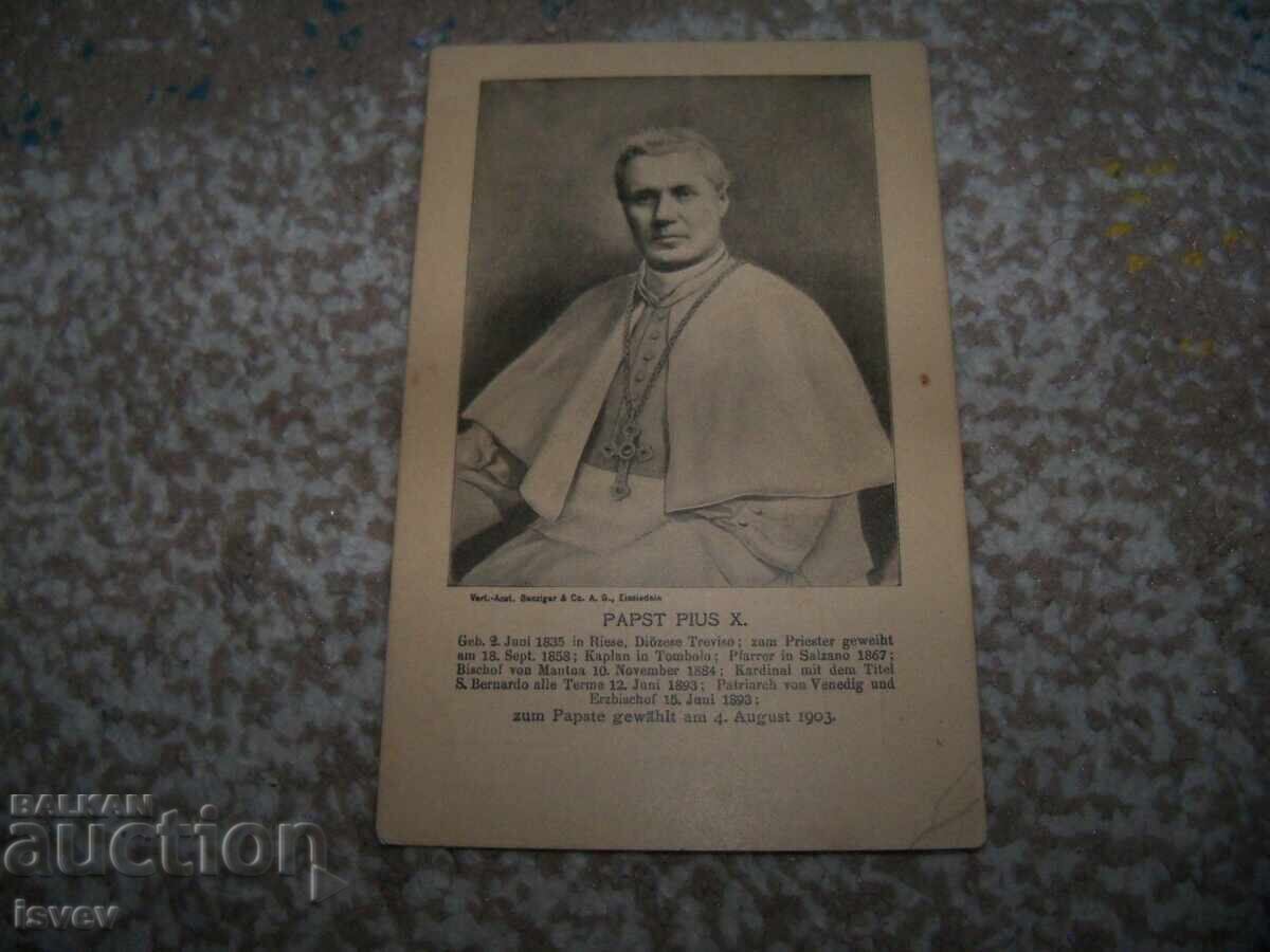 Delivery of Pope Pius X old postcard from around 1910