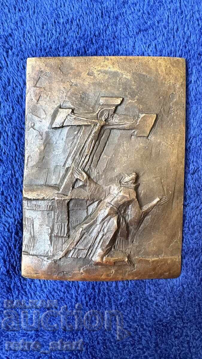 Антикварна пластика/пано бронз