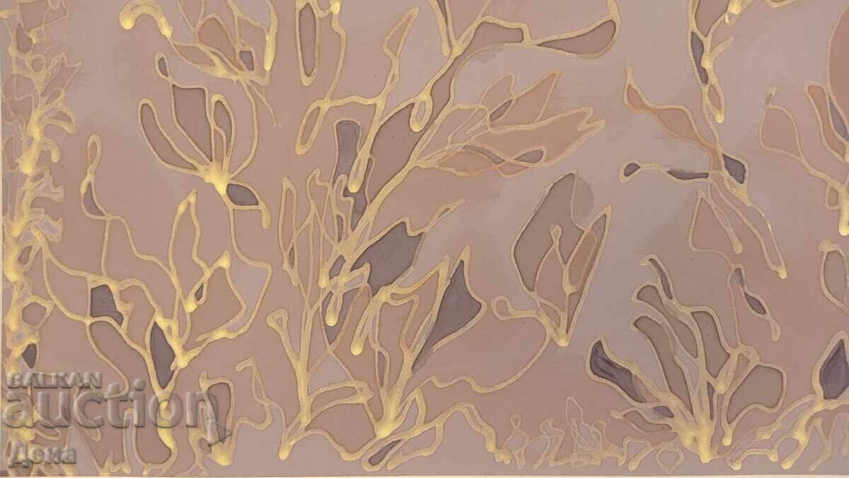 Tablou frumos pe mătase - 5