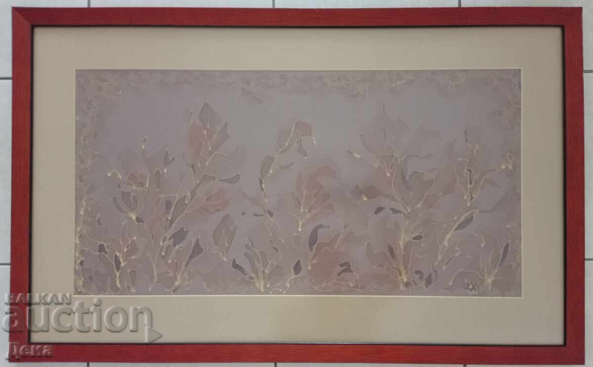 Όμορφη ζωγραφιά σε μετάξι