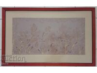 Tablou frumos pe mătase