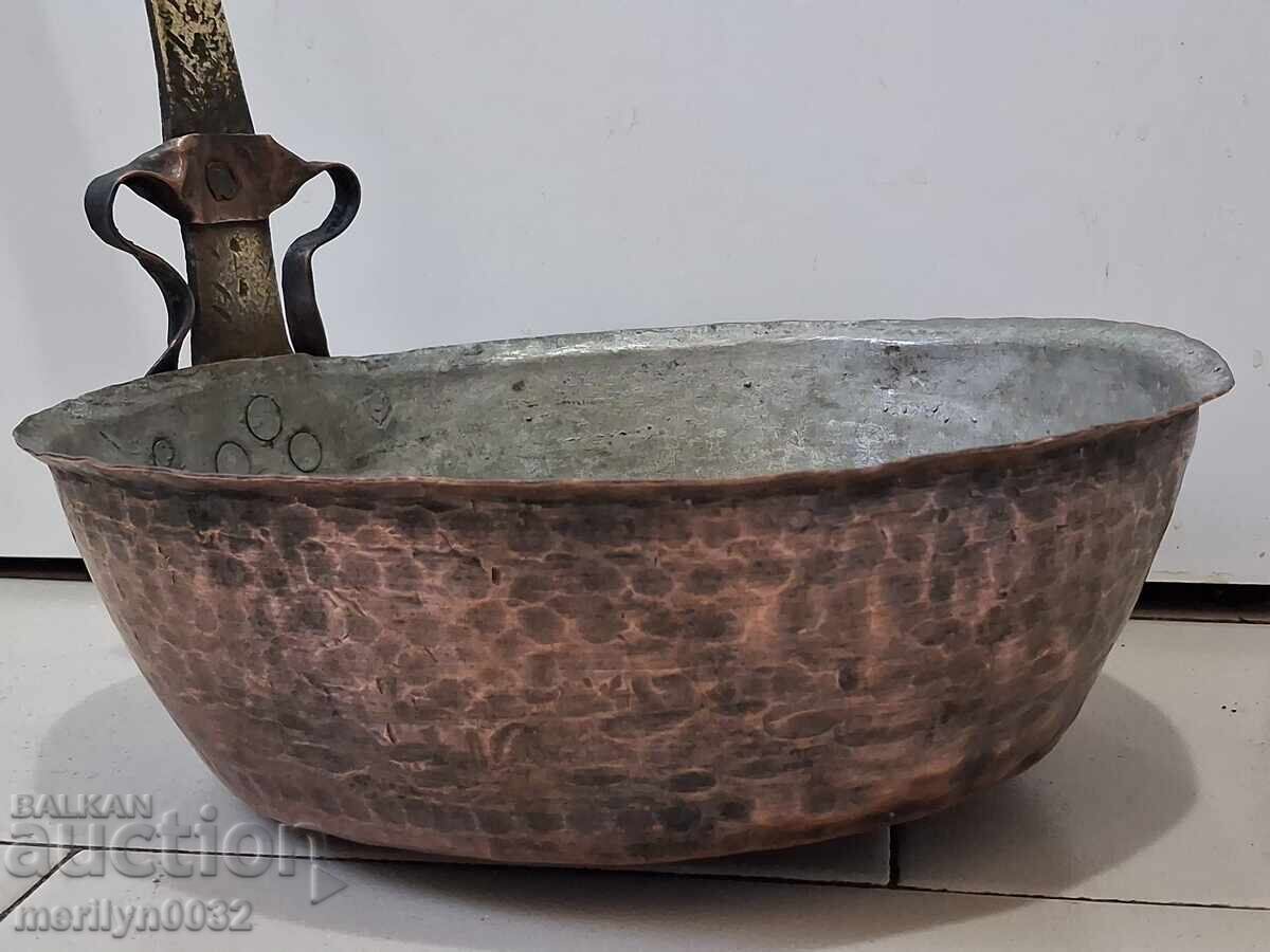 Old copper pan, copper, tray, copper vessel with price 100.00 BGN | € 51.13