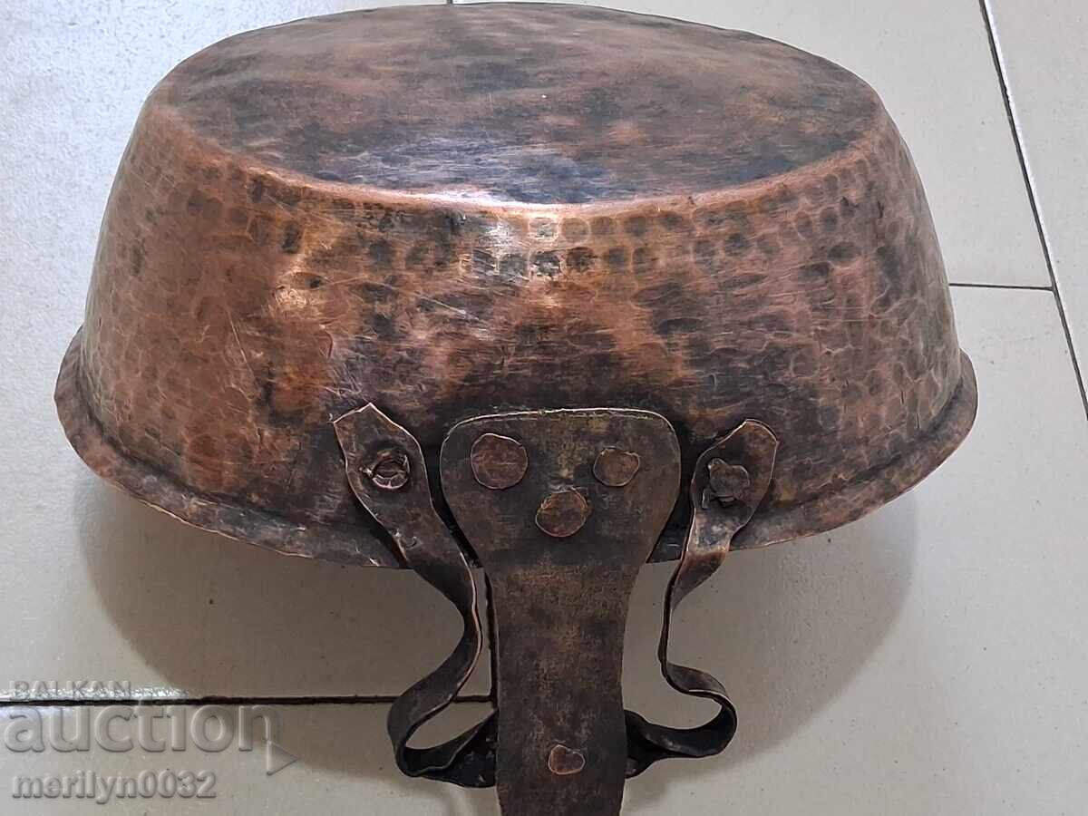 Old copper pan, copper, tray, copper vessel - 5
