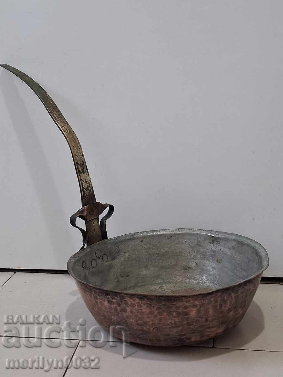 Old copper pan, copper, tray, copper vessel