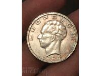 Белгия 50 франка 1939 Леополд III сребро
