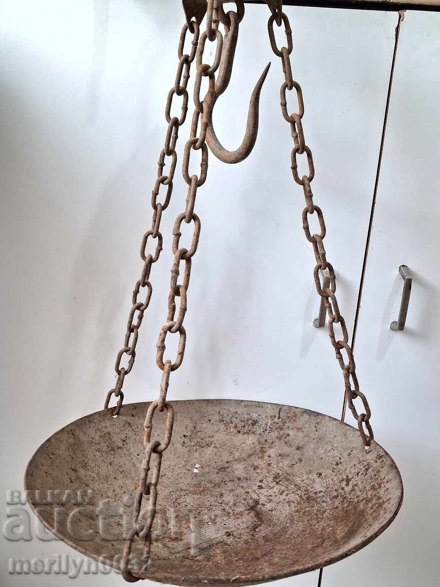 Παλαιός ζυγός, ζυγαριά, ζύγι, σταθμά από τα μέσα του 20ου αιώνα με τιμή 79.00 BGN | € 40.39