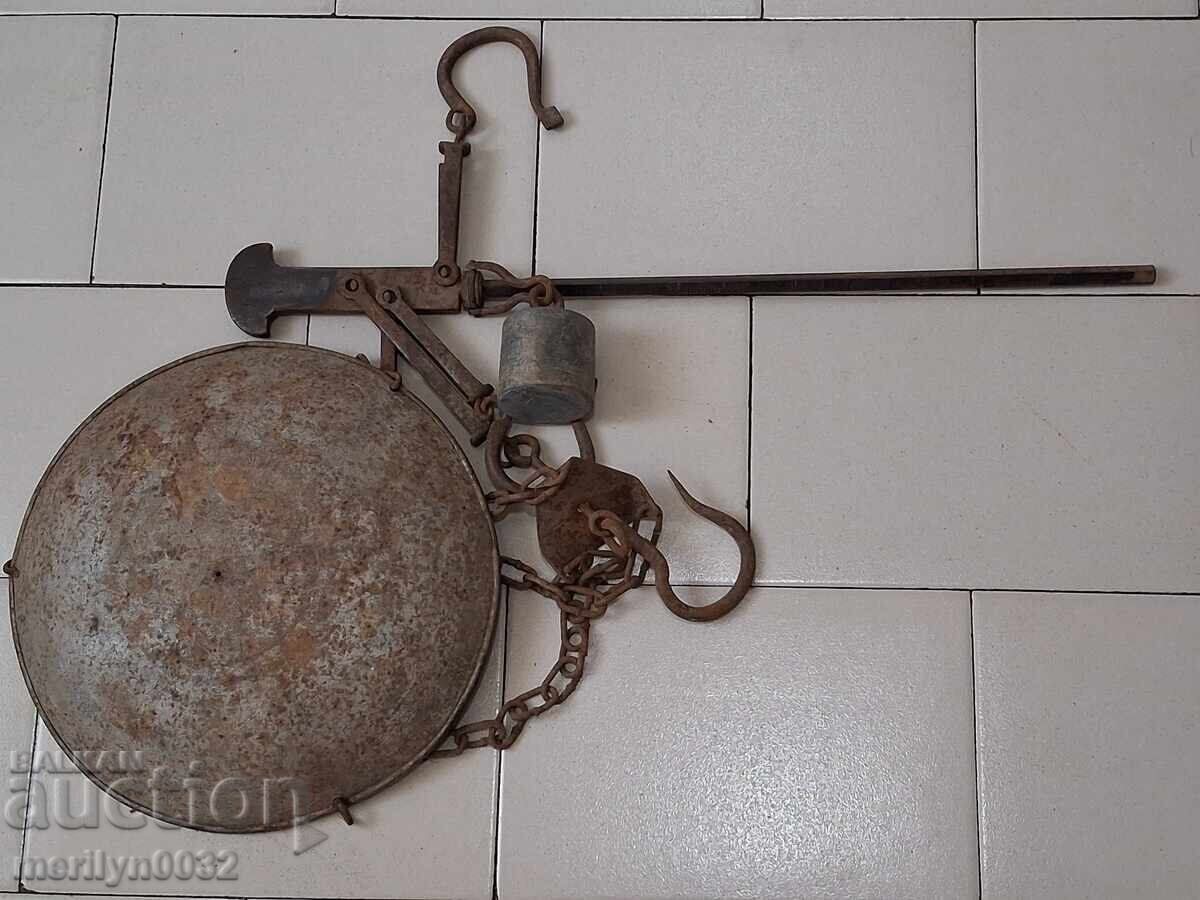 Παλαιός ζυγός, ζυγαριά, ζύγι, σταθμά από τα μέσα του 20ου αιώνα - 5