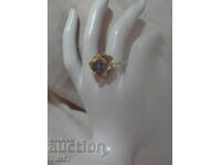 gold ring with diamonds