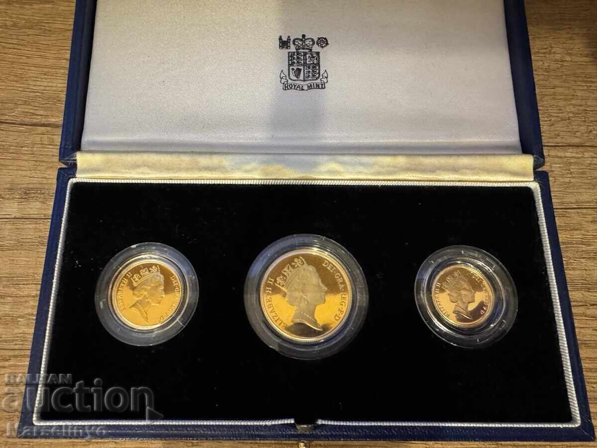 Very rare authentic Proof Set Gold Sovereigns 1988