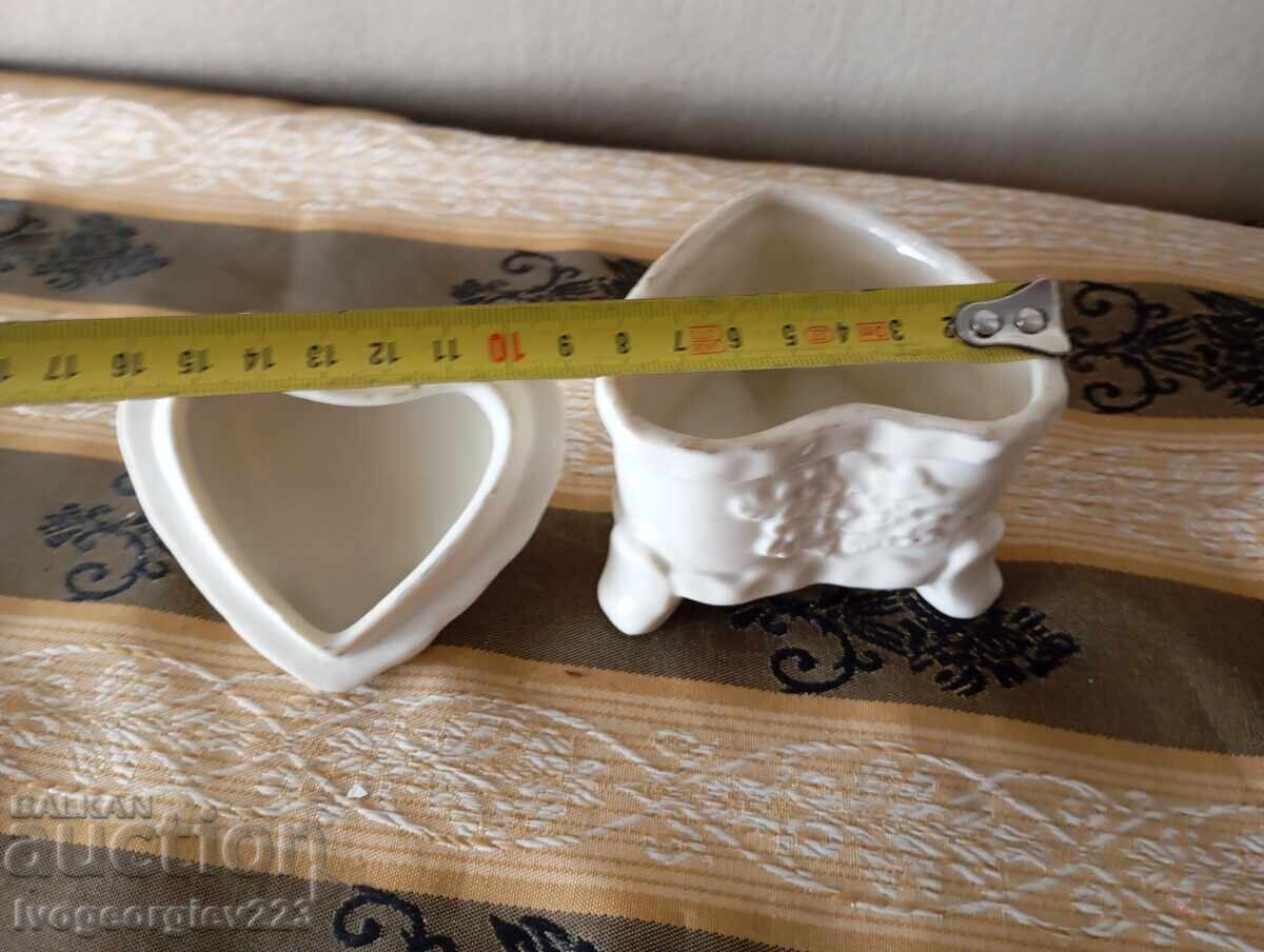 Cutie veche de bijuterii cu oglindă - 5