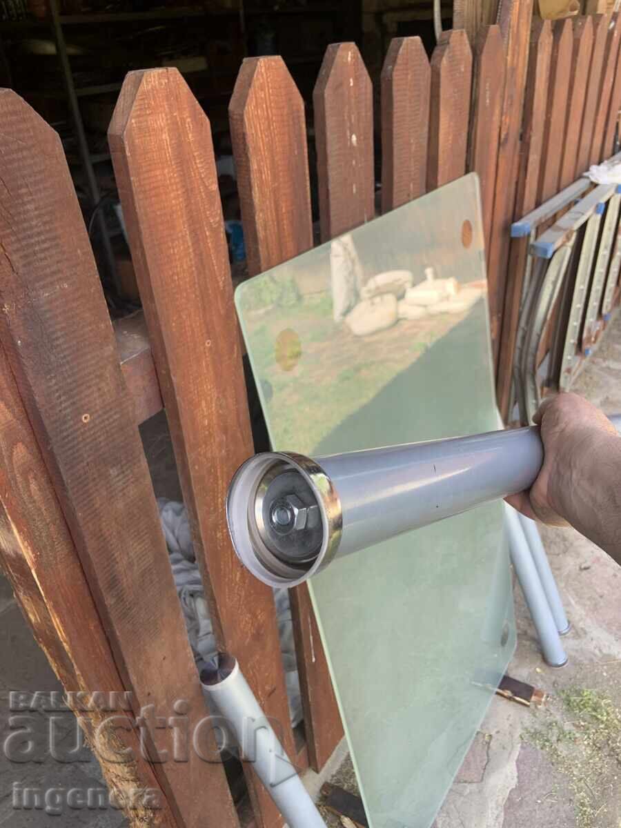 Livrarea MASĂ CU BLAT DE STICLĂ CU PICIOARE METALICE