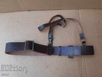 Centură de ofițer de paradă militară veche cu spadă, uniformă