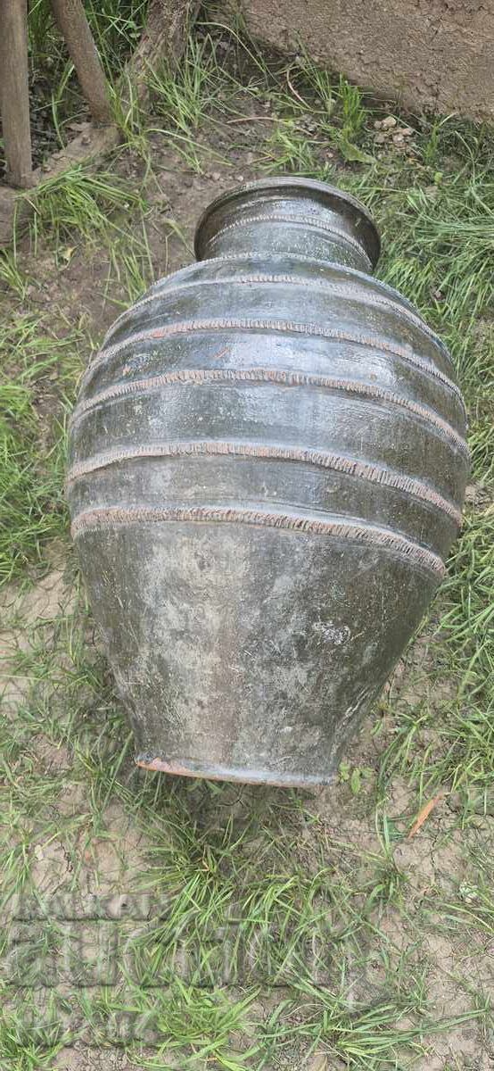 CANĂ CERAMICĂ VECHE MARE - 6