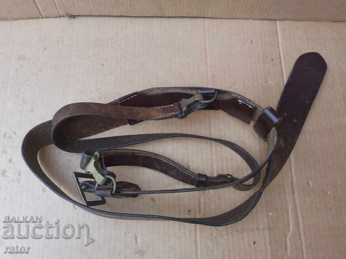 Centură de ofițer de paradă militară veche cu spadă, uniformă - 5