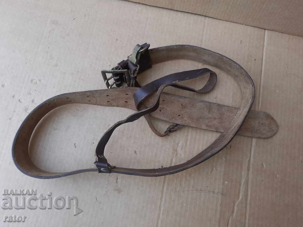 Παλαιός στρατιωτικός αξιωματικός ιμάντας με πορτοπέι, στολή - 5