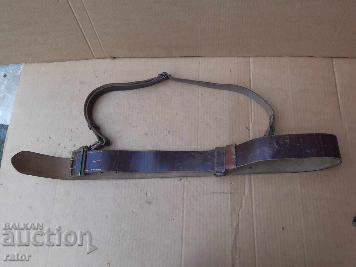 Old military dress officer's belt with sword belt, uniform Old military dress officer's belt with sword belt, uniform