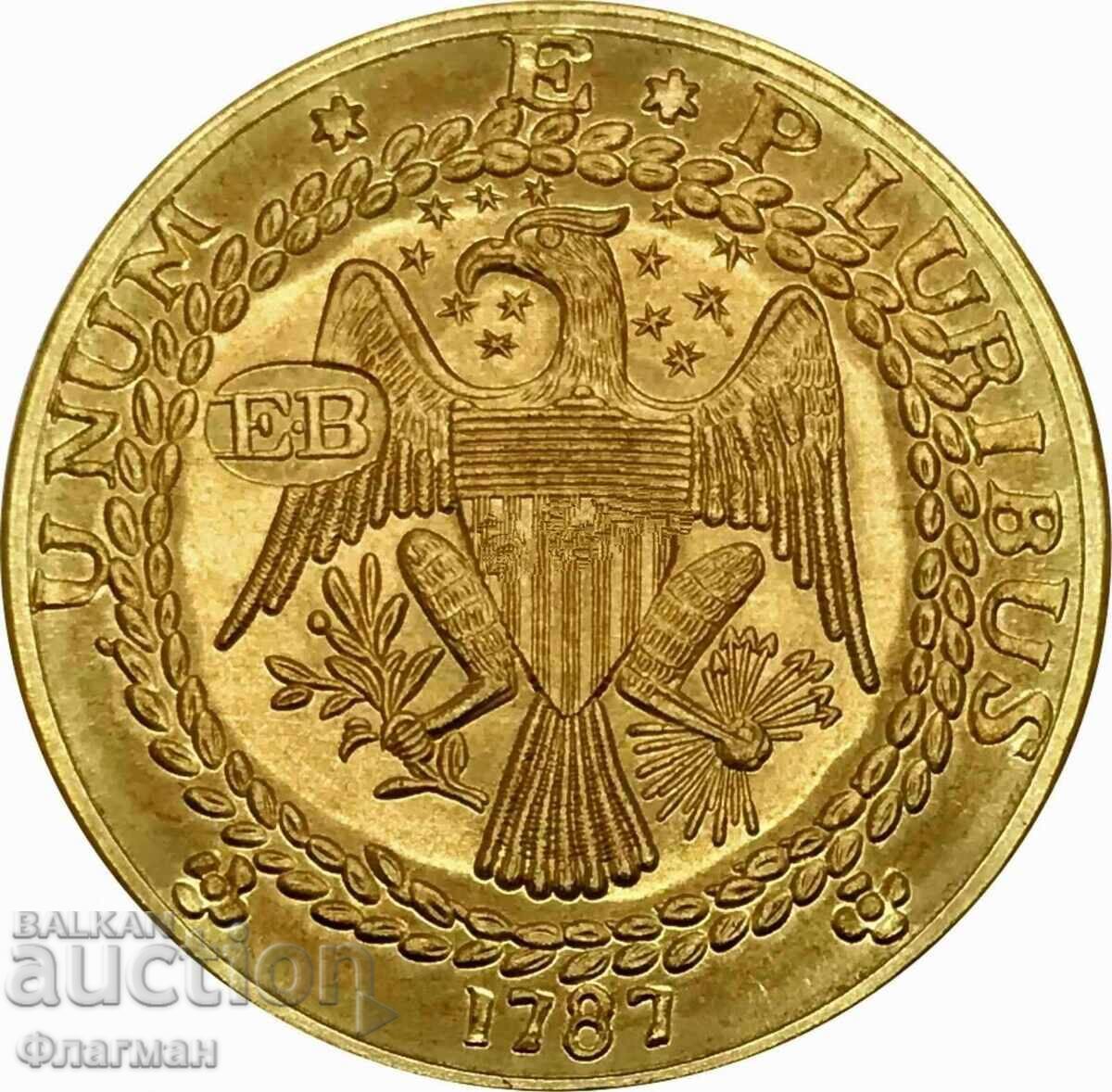 Monedă SUA 1 Dublon 1787 REPLICĂ