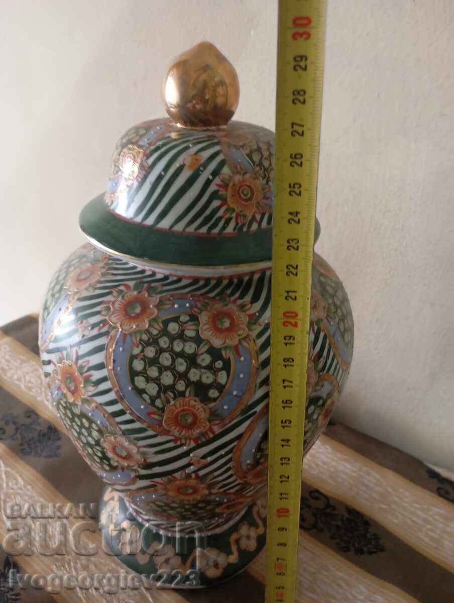 Livrarea Bol de porțelan vechi cu capac Satsuma