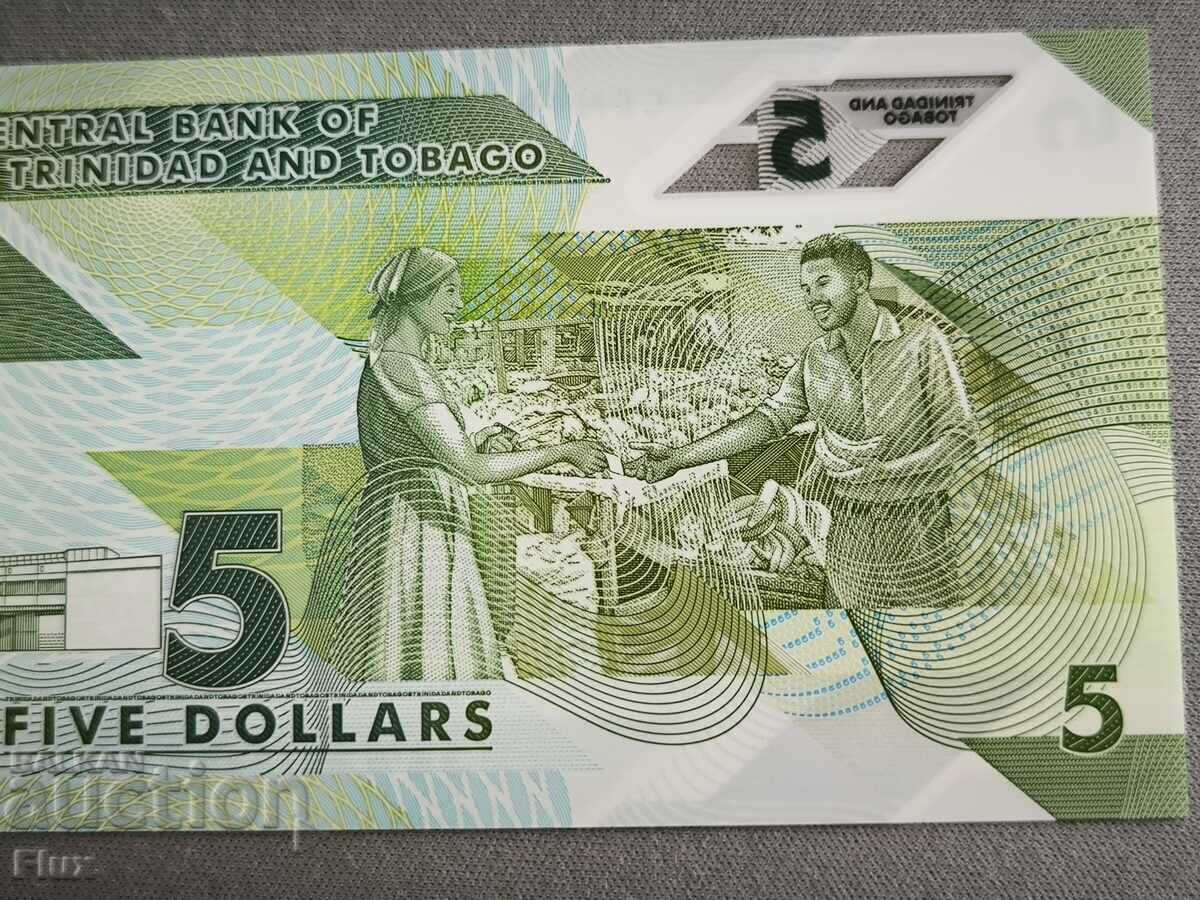 Auction  Banknote - Trinidad and Tobago - 5 dollars UNC | 2020