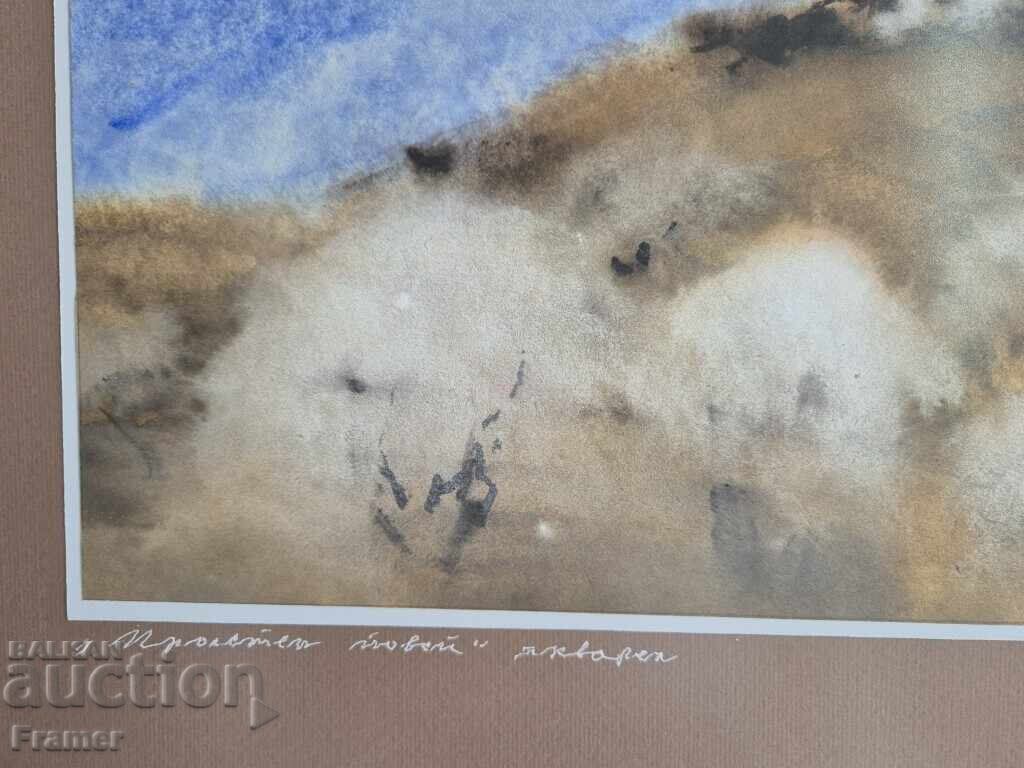 Auction  Watercolor by the great artist STOLETNIKA Sava Tsonovski 3