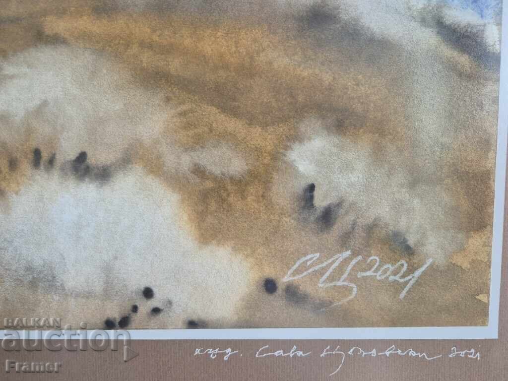 Delivery of Watercolor by the great artist STOLETNIKA Sava Tsonovski 3