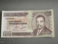 Банкнота - Бурунди - 100 франка UNC | 2001г.