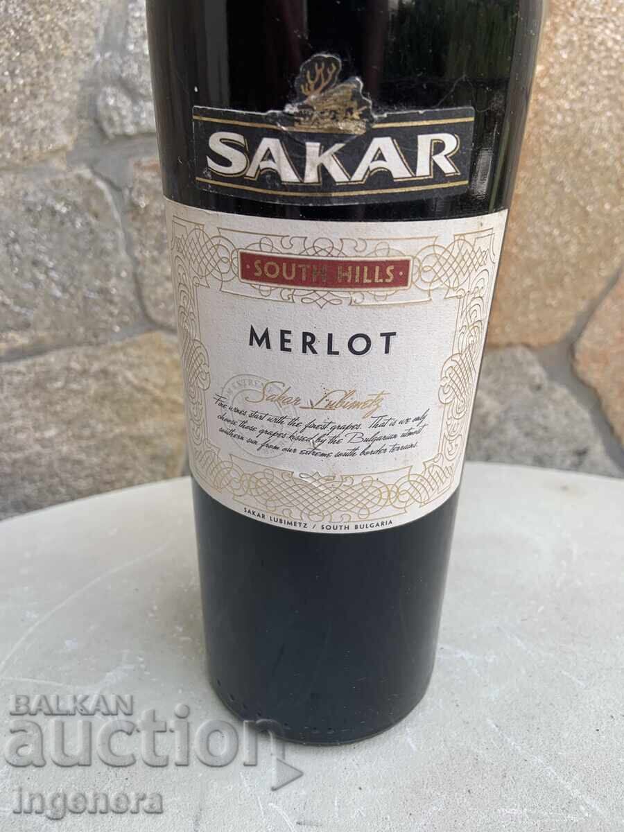 MERLOT SAKAR WINE FROM 2011 FOR COLLECTORS with price 29.00 BGN | € 14.83