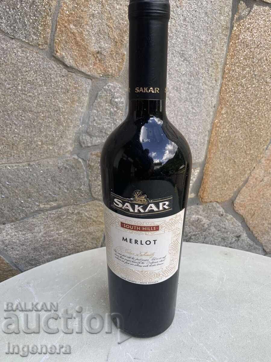 MERLOT SAKAR WINE FROM 2011 FOR COLLECTORS