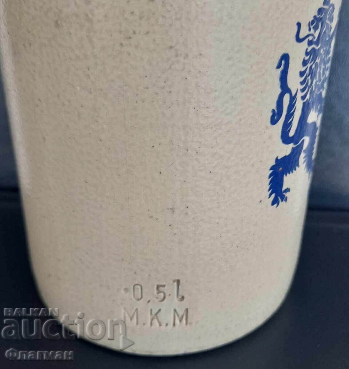 Auction  Ceramic beer bottle "Franz Joseph Jubelbier"