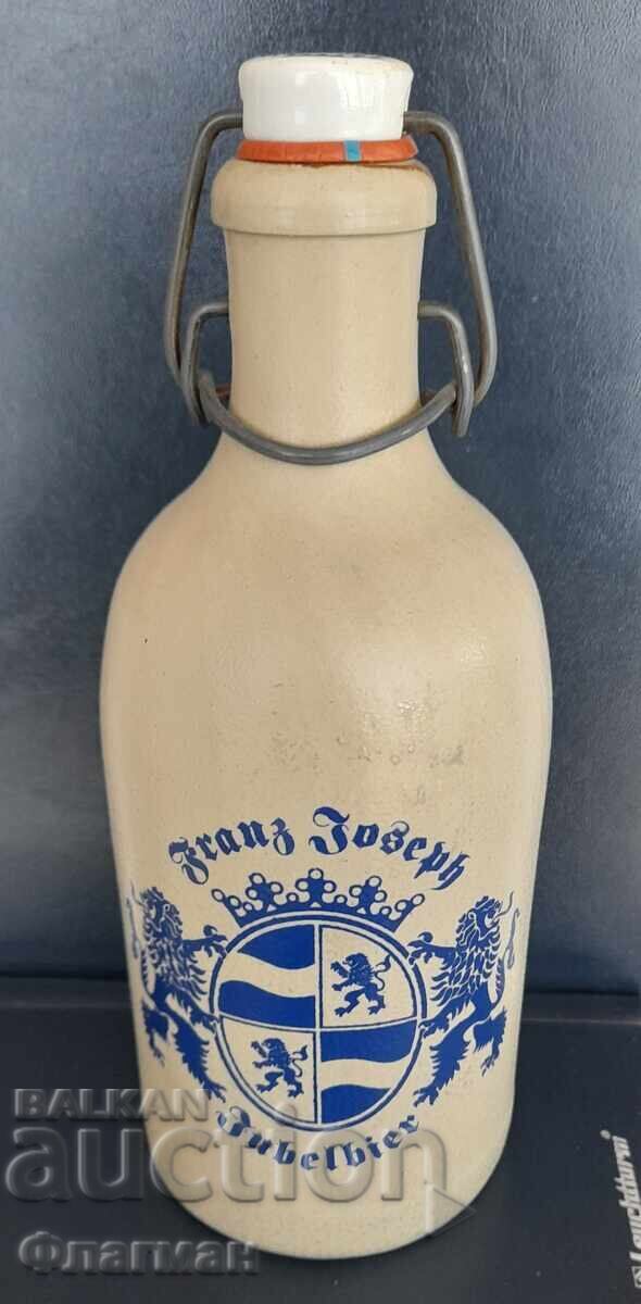 Ceramic beer bottle "Franz Joseph Jubelbier"