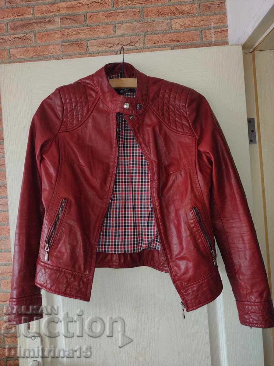 Female leather jacket
