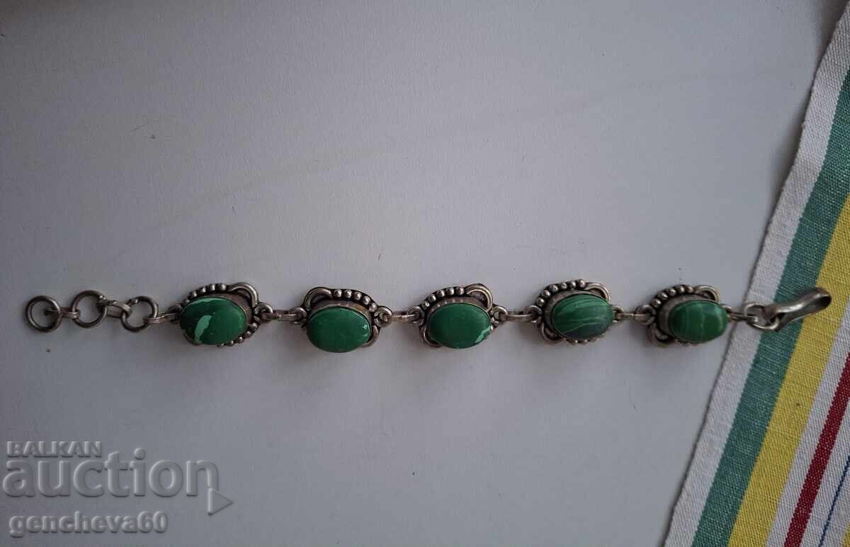 Old Malachite-Inlaid Bracelet with price € 25.56 | 49.99 BGN Old Malachite-Inlaid Bracelet with price € 25.56 | 49.99 BGN