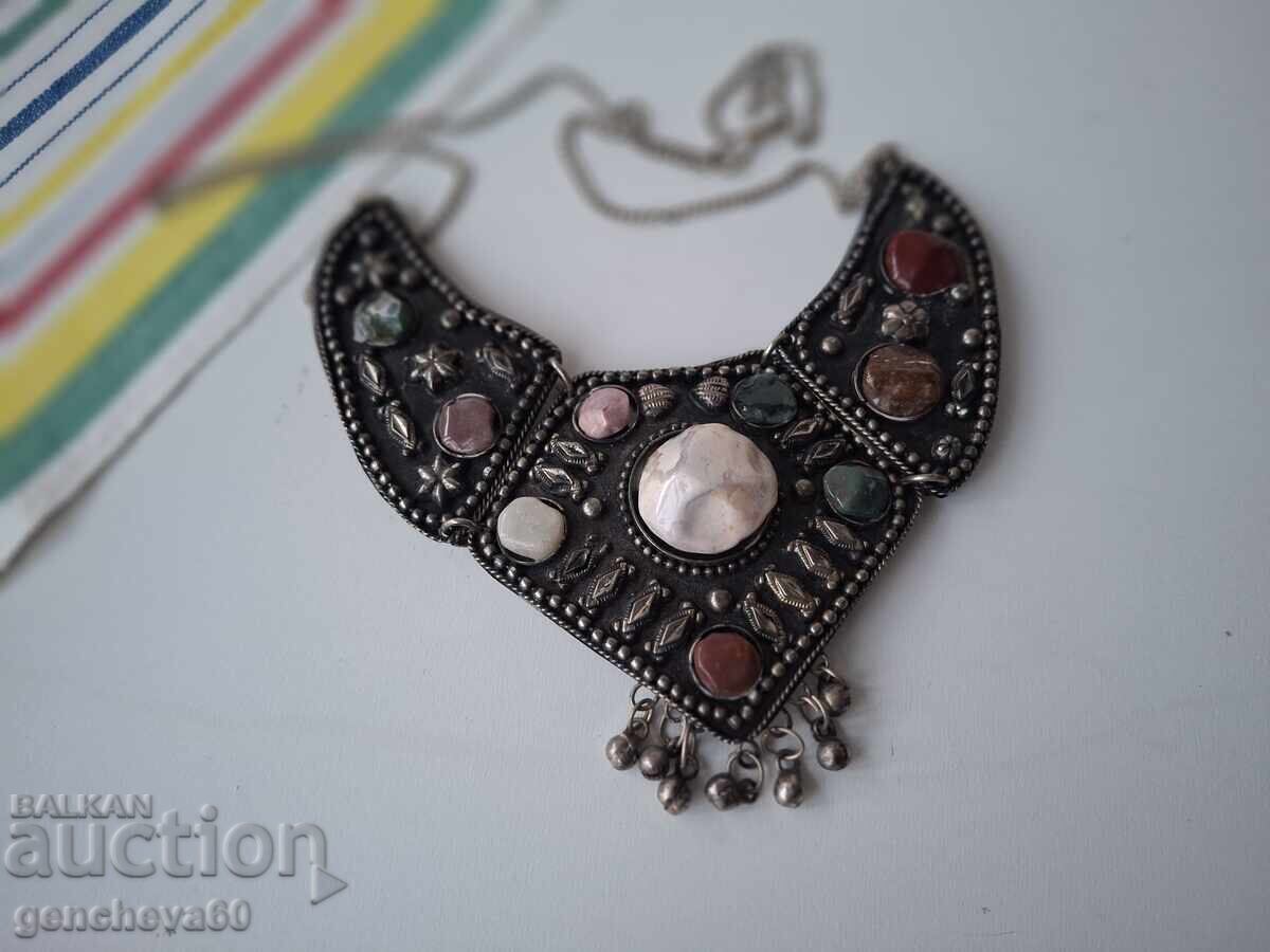 Bijuterie ART colier pentru costum popular, pietre naturale - 7